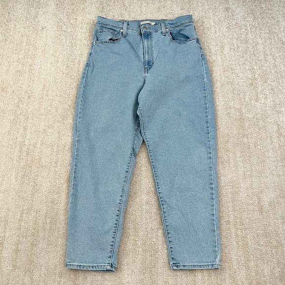 Levi's High Waisted Mom Jeans 32 Blue - Picture 1 of 10